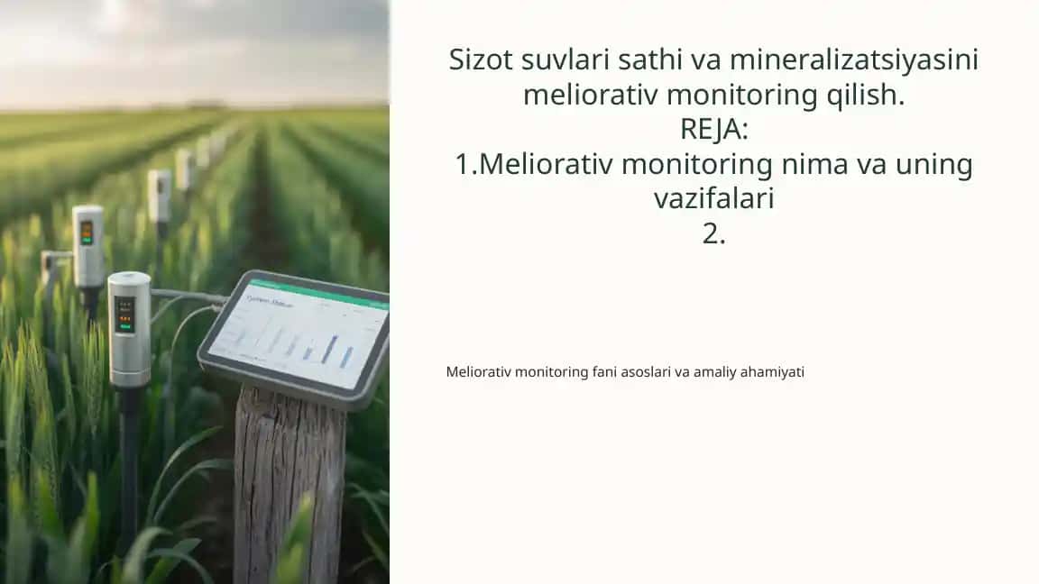 Meliorativ monitoring