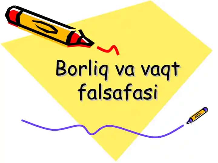 Borliq va vaqt falsafasi
