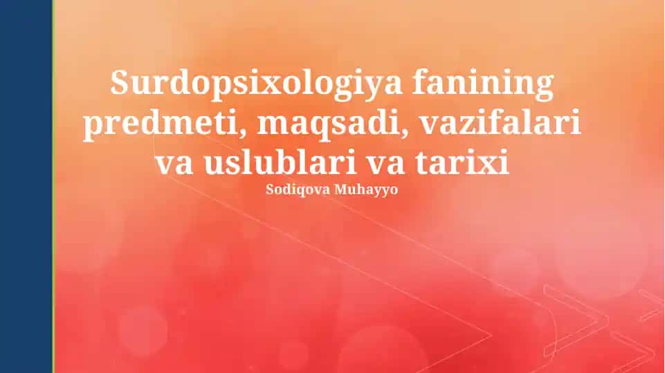 Surdopedagogika