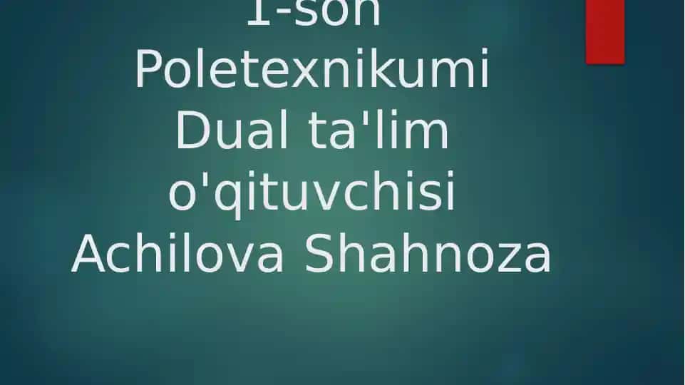 Maktabgacha tarbiya yoshidagi bolalar nihartomonlama tarbiyalashda ona tilining ahamiyati