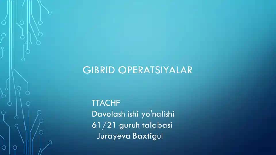 Gibrid operatsiya xonasi
