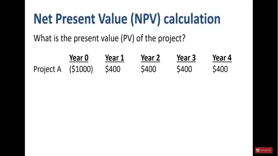 NPV & IRR