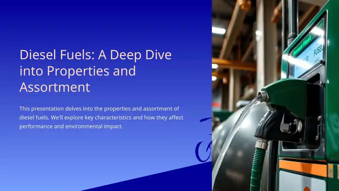 Diesel Fuels: A Deep Dive into Properties and Assortment