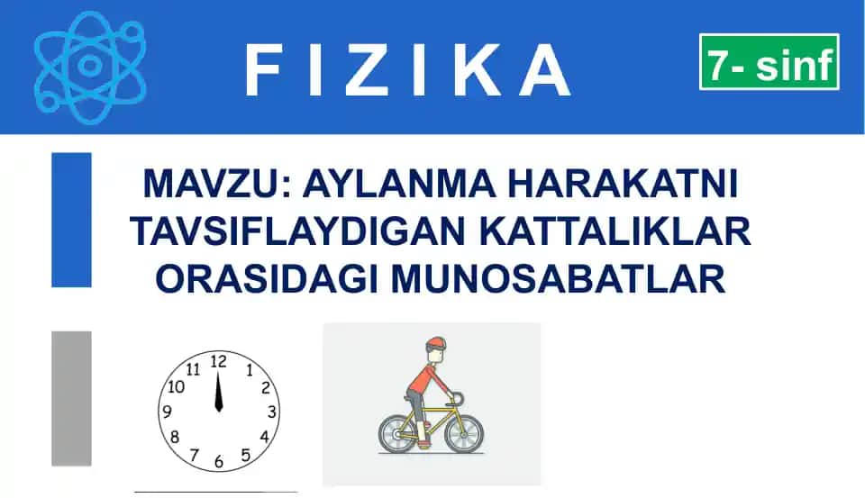 Aylanma Harakatni Tavsiflayadigan Kattaliklar Orasidagi Munosabatlar