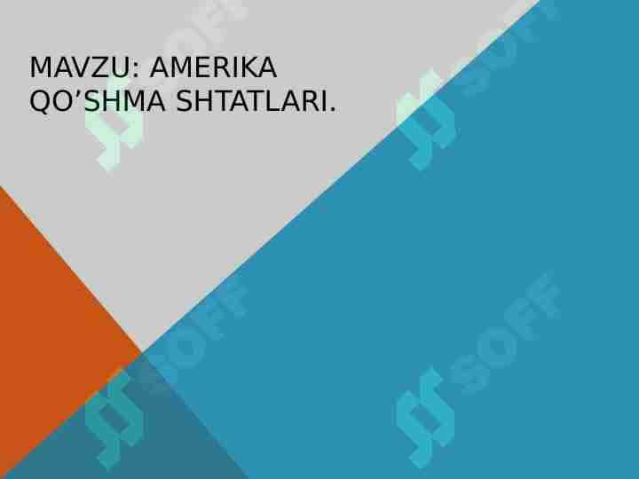 Amerik Qo'shma Shtatlari