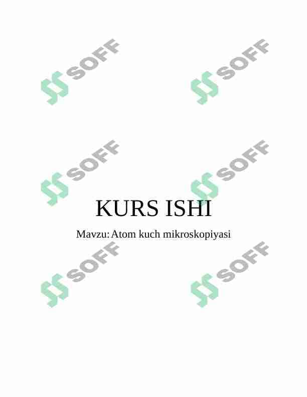 Atom kuch mikroskopiyasi