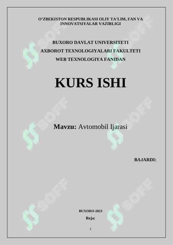 Avtomobil ijarasi