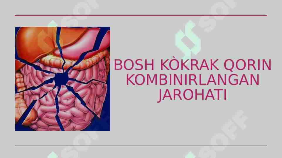 Bosh kòkrak qorin kombinirlangan jarohat