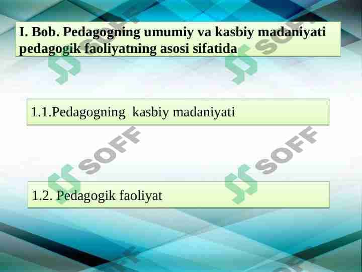 Boshlang‘ich sinf o‘qituvchisining kasbiy madaniyati