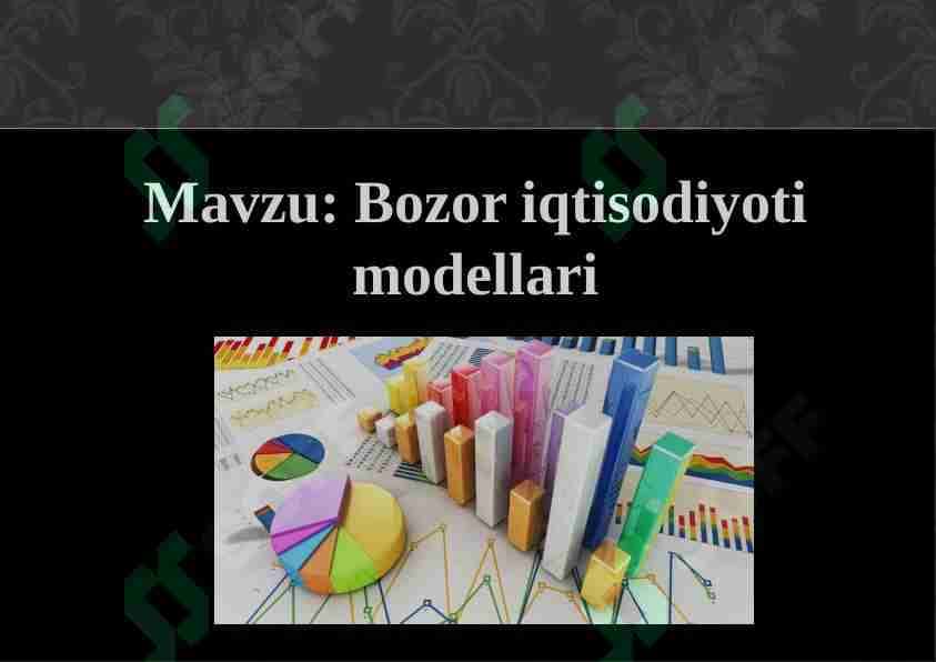 Bozor iqtisodiyoti modellari