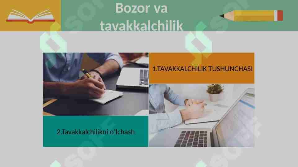 Bozor va tavakkalchilik