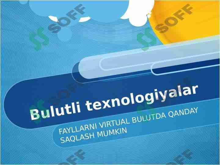 Bulutli texnologiyalar