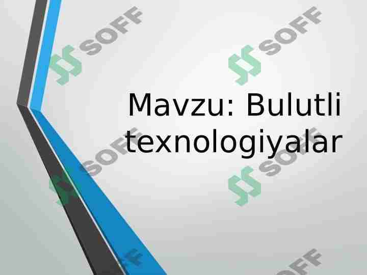 Bulutli texnologiyalar