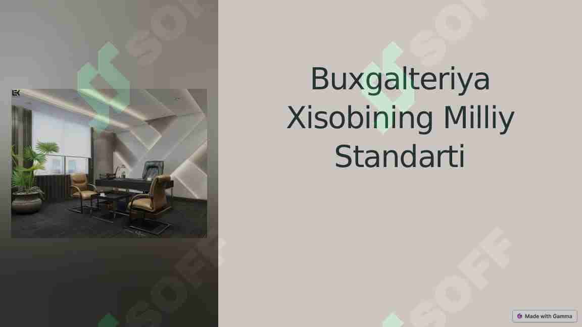 Buxgalteriya Xisobining Milliy Standarti