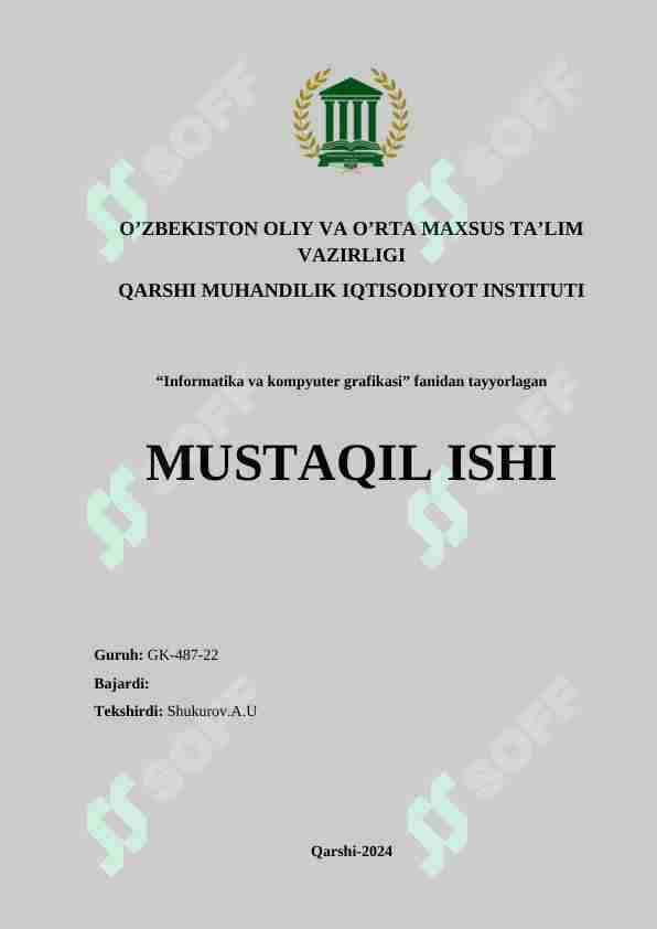 Corel Draw dasturida obyektlar va figuralar hosil qilish, ularni xususiyatlarini o'zgartirish