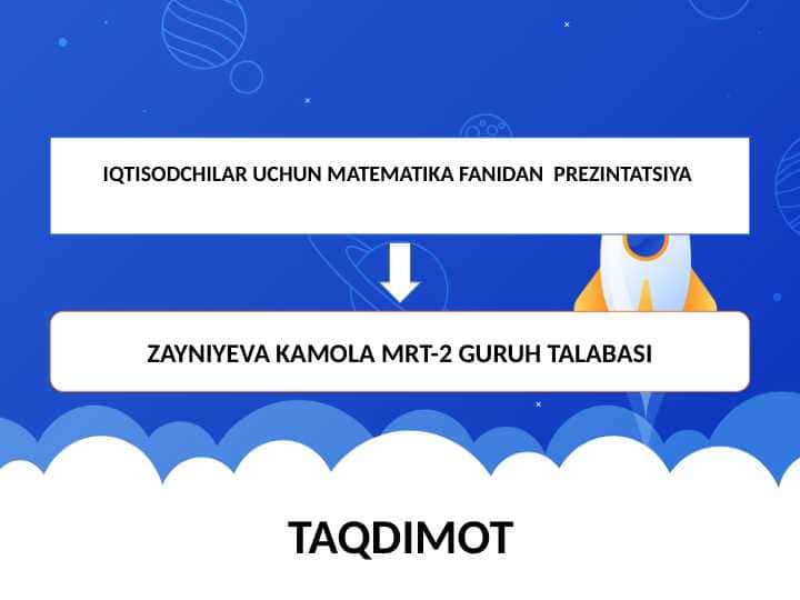 Diferensial tenglamalarning normal sistemasi. Normal sistemani yechishda noma’lumlarni yo’qotish usuli