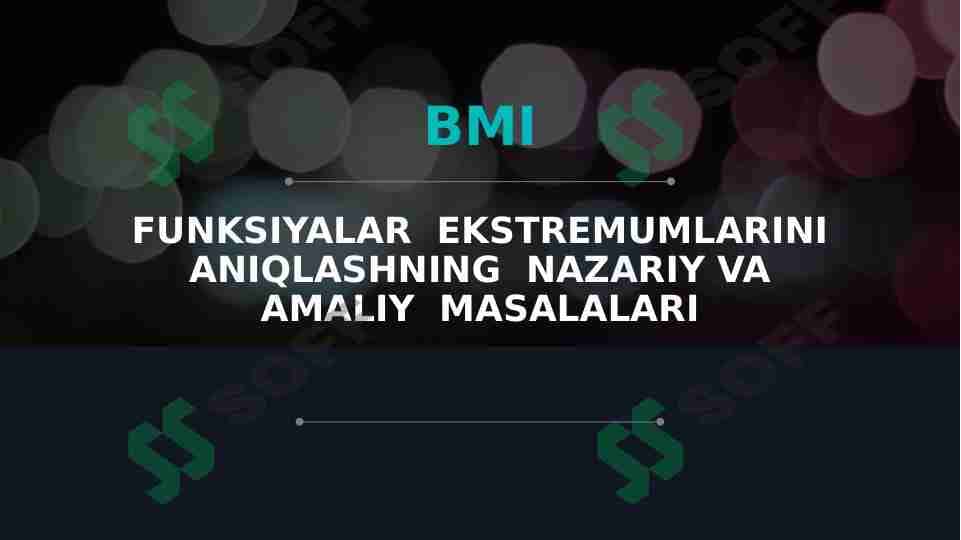 Funksiyalar ekstremumlarini aniqlashning nazariy va amaliy masalalari