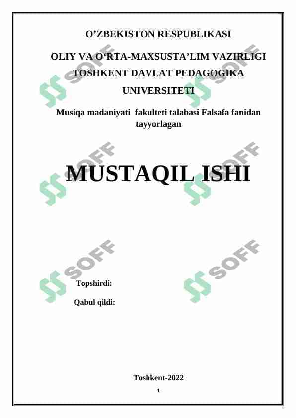Falsafiy dunyoqarashning o'z o'zini anglashdagi roli