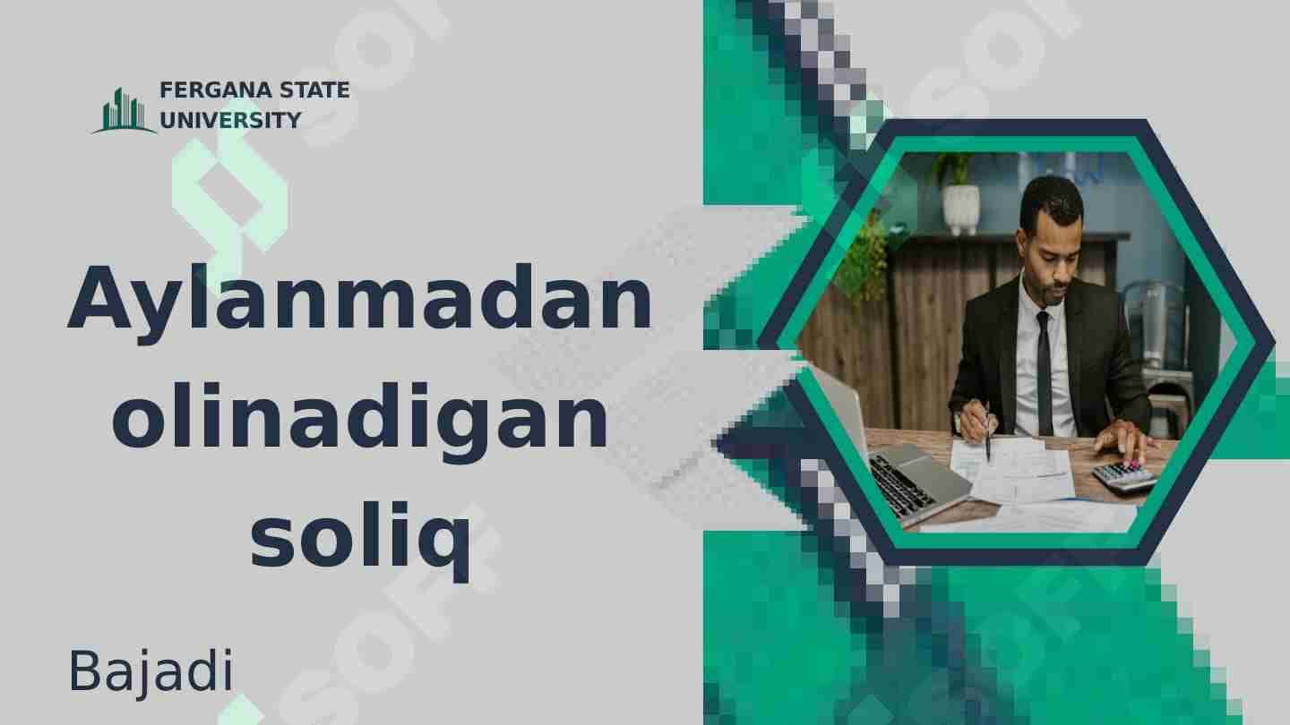 Aylanmadan olinadigan soliqlar
