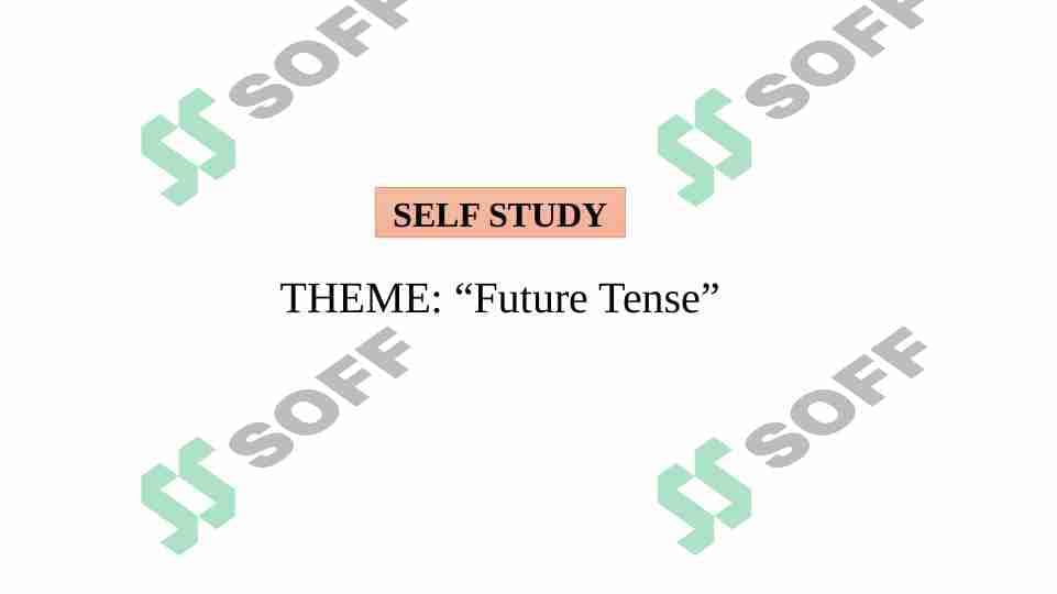 Future tense
