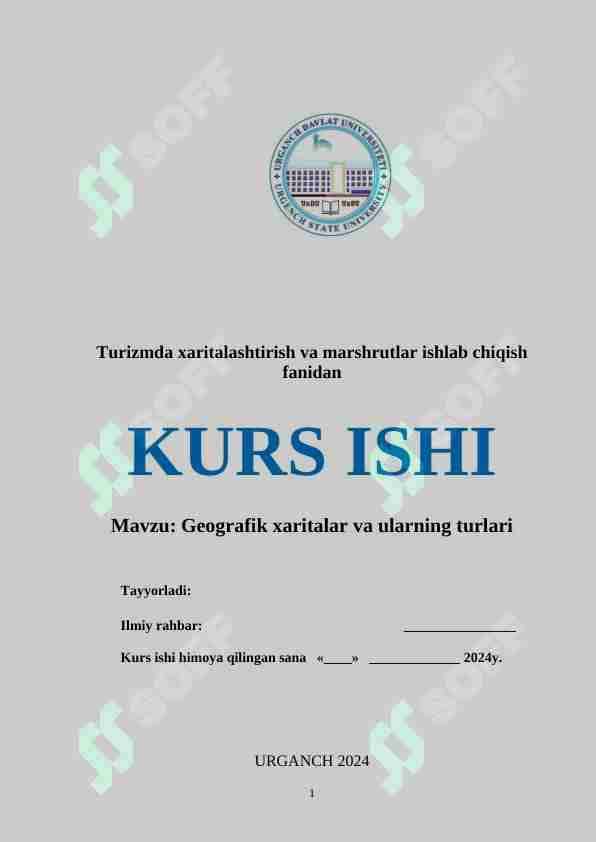 Geografik xaritalar va ularning turlari