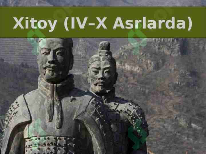Ilk oʻrta asrlarda Xitoy