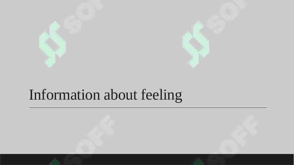 information about feelings