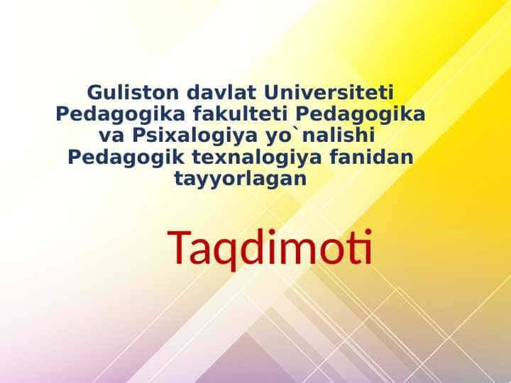 Interfaol metodlar va ularning qo`llanilishi.