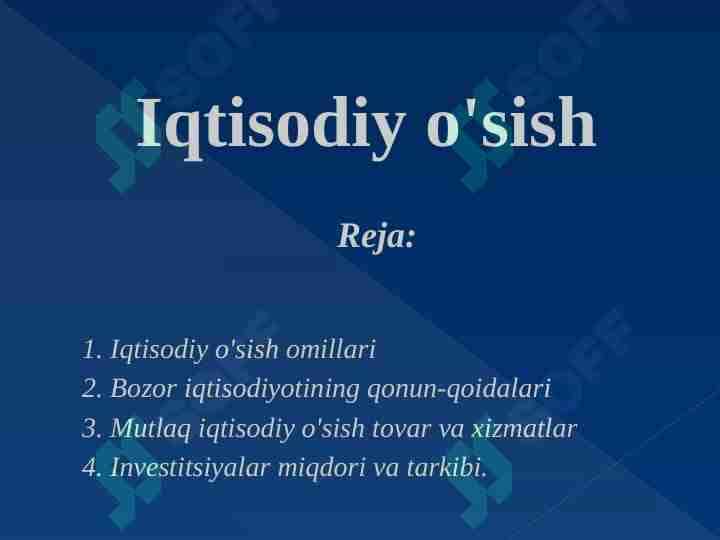 Iqtisodiy o'sish