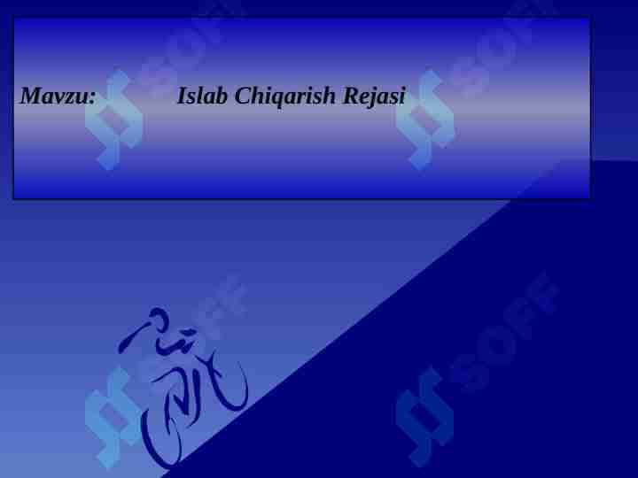 Ishlab Chiqarish Rejasi