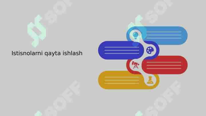 Istisnolarni qayta ishlash