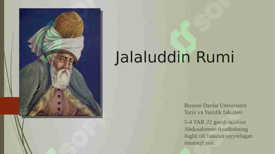 Jalaluddin Rumi