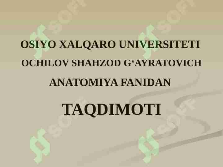 Kalla suyagining yuz kismi suyaklari. Yuqori va pastki jag‘ suyagi. Yuz sohasidagi mayda suyaklari.