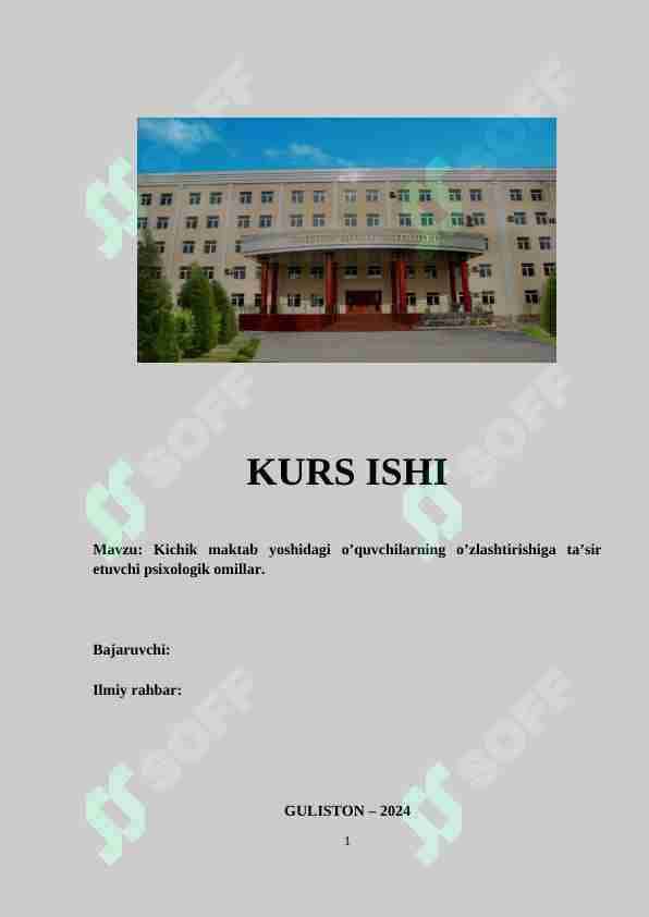 Kichik maktab yoshidagi o`quvchilarda empatiyani rivojlantirishning psixologik xususiyatlari.