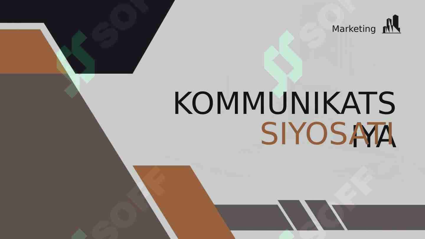 Kommunikatsiya siyosati