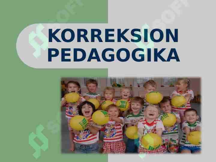Korreksion pedagogika – pedagogika fanining bir tarmog’i sifatida