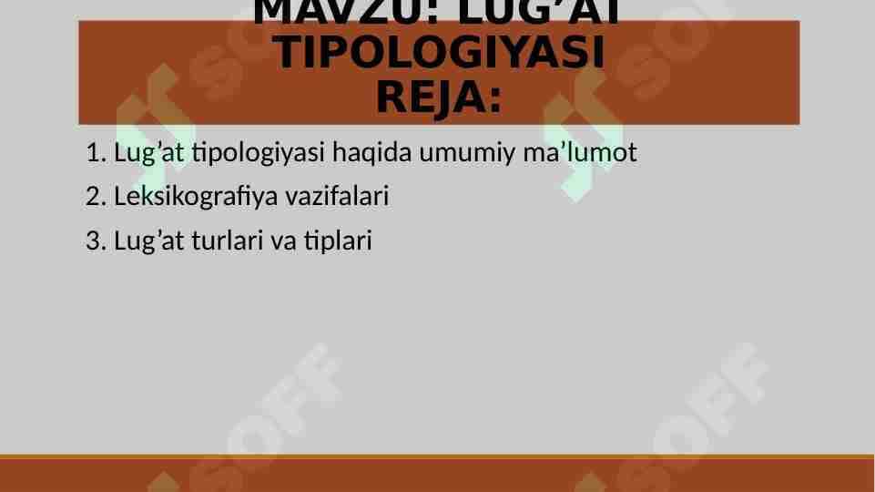 LUG’AT TIPOLOGIYASI