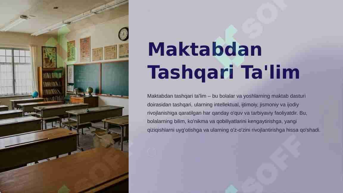 maktabdan tashqari talim