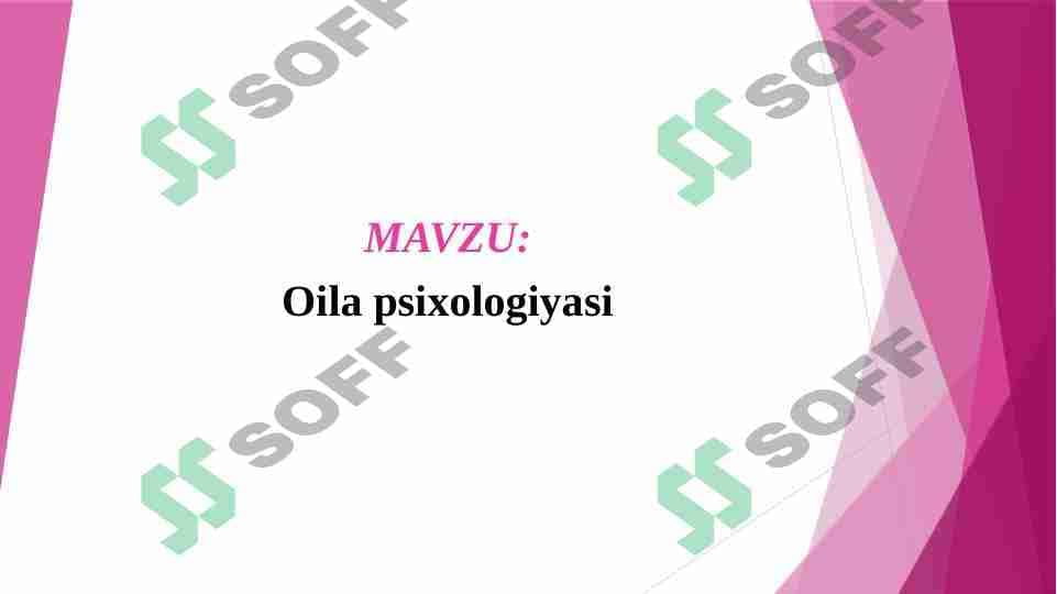 Oila psixologiyasi