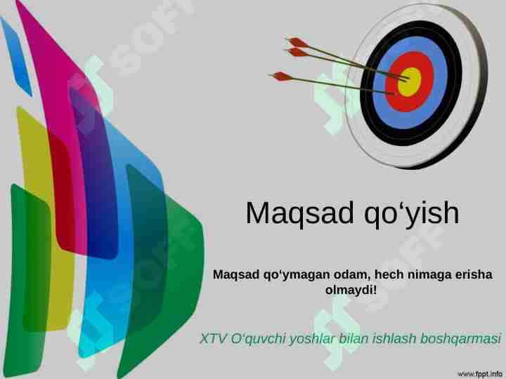 Maqsad qo‘yish