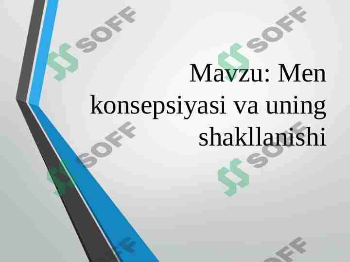 Men konsepsiyasi va uning shakllanishi