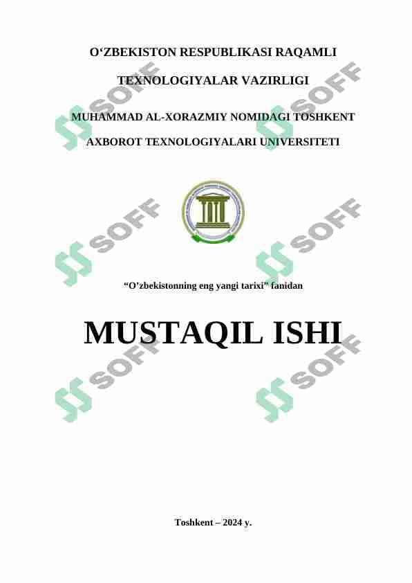 Mustaqil O‘zbekistonda hokimiyatlar bo‘linishi prinsipi