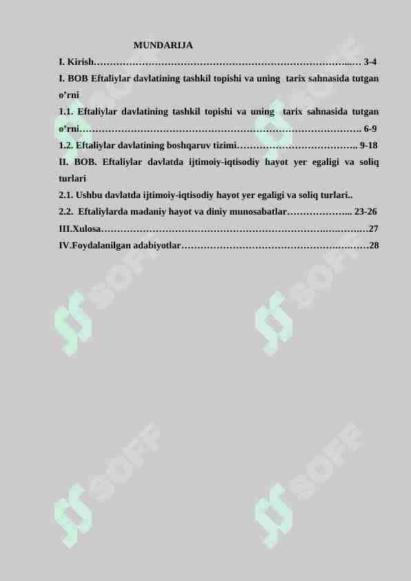 Oʻrta Osiyoda Eftaliylar davlatining tashkil topishi