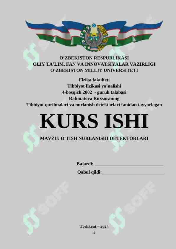 o'tish nurlanishi detektorlari