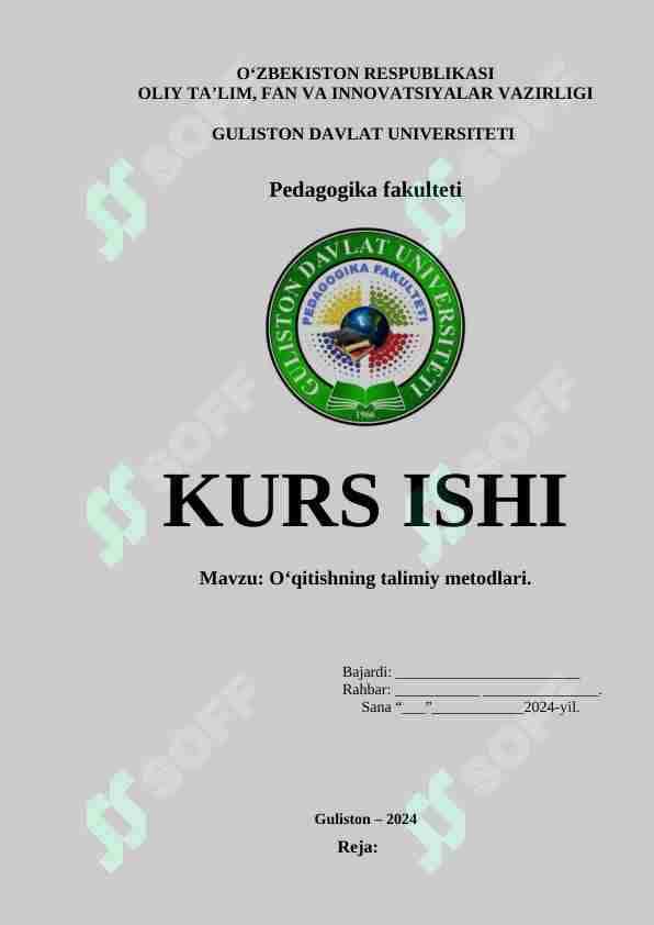 O‘qitishning talimiy metodlari
