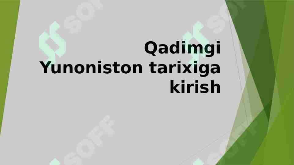 Qadimgi Yunoniston