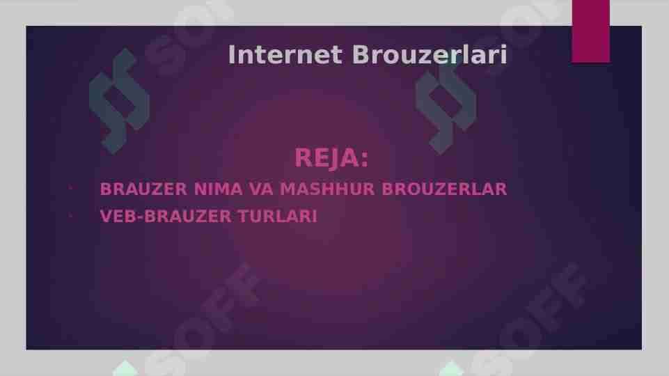 Internet Brouzerlari