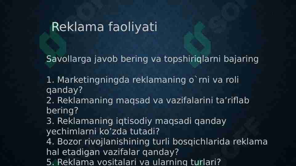 Reklama faoliyati