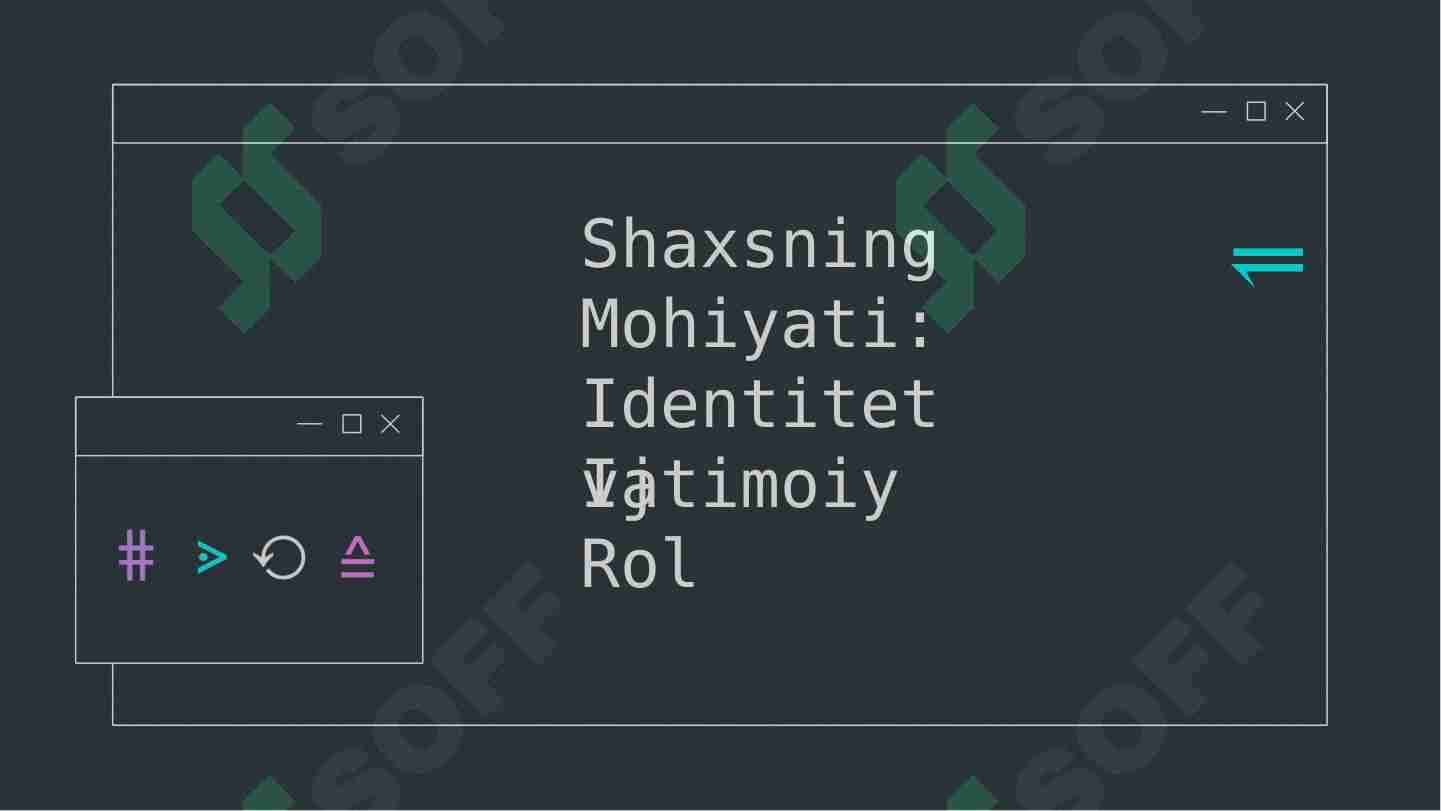 Shaxs va uning mohiyati.