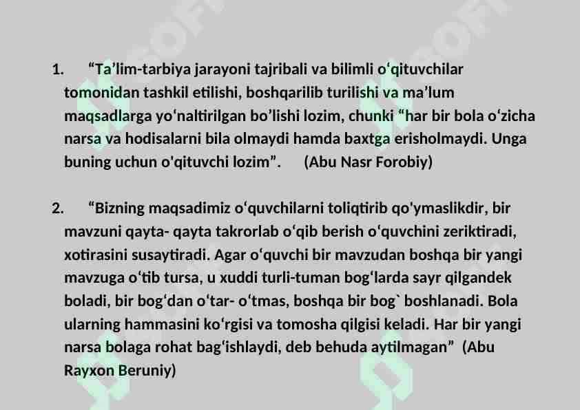 Tarbiya haqida olimlar fikri